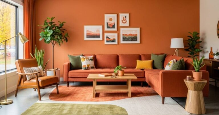 Burnt Orange Living Room Ideas