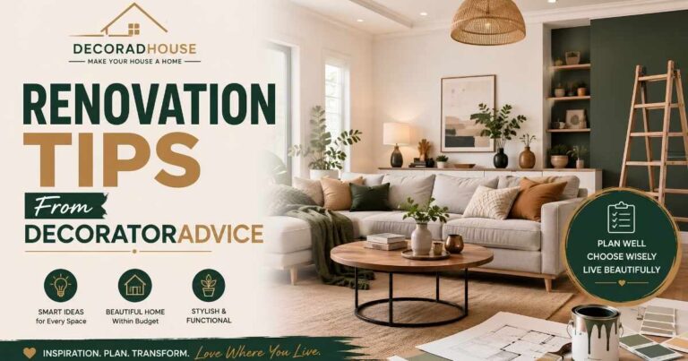 Decoradhouse Renovation Tips From DecoratorAdvice