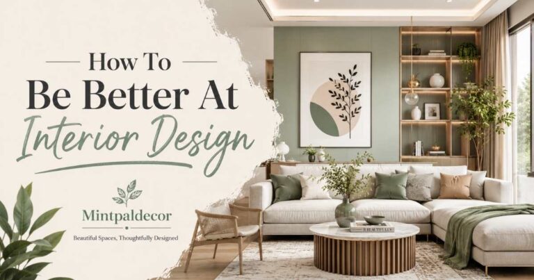 How To Be Better At Interior Design Mintpaldecor
