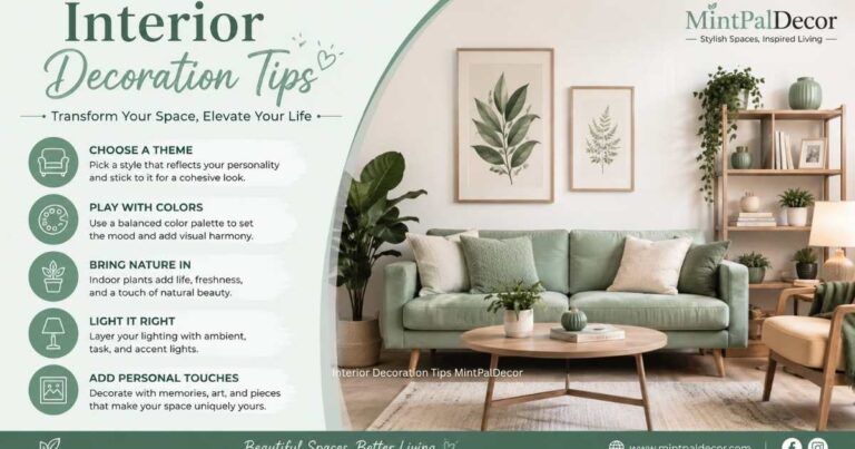Interior Decoration Tips MintPalDecor